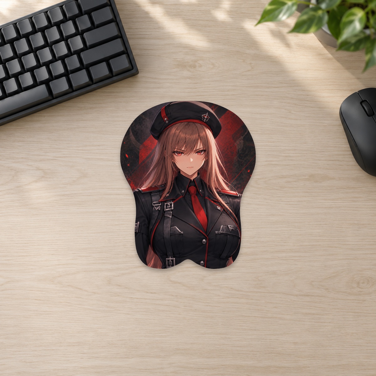 Rapi Patrol Leader 3D Mousepad — desk digital preview, Small Standard shape