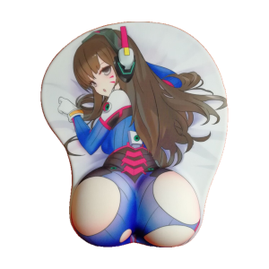 Overwatch D.VA 3D Mousepad-Soft Breast 3D Silicon Mouse Pad Mat Wrist Rest