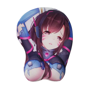 Overwatch D.VA 3D Mousepad-Soft Breast 3D Silicon Mouse Pad Mat Wrist Rest
