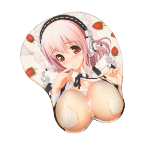 Super Sonico 3D Mousepad-Soft Breast 3D Silicon Mouse Pad Mat Wrist Rest