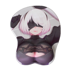 Nier: Automata 2B 3D Mousepad-Soft Breast 3D Silicon Mouse Pad Mat Wrist Rest
