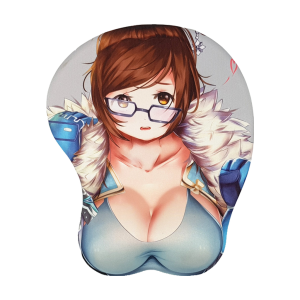 Overwatch mei 3D Mousepad-Soft Breast 3D Silicon Mouse Pad Mat Wrist Rest