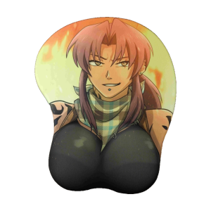 Black Lagoon Revy 3D Mouse Pad Ergonomic Wrist Rest Gaming Mousepad