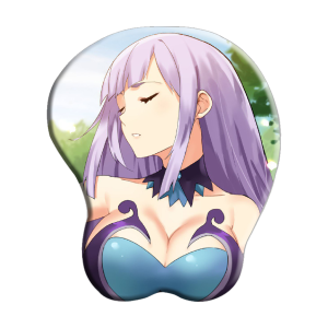 Hyperdimension Neptunia Arfoire 3D Mousepad-Soft Breast 3D Silicon Mouse Pad Mat Wrist Rest